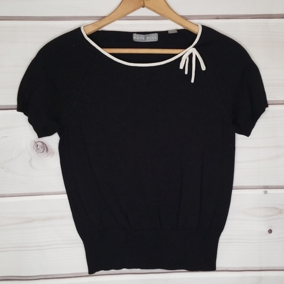 Kate Hill Sweaters - Kate Hill Short Sleeve Sweater Size S